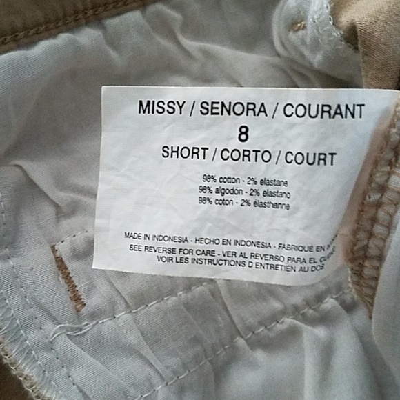 GLORIA VANDERBILT KHAKI PANTS SIZE 8 SHORT - Picture 5 of 7